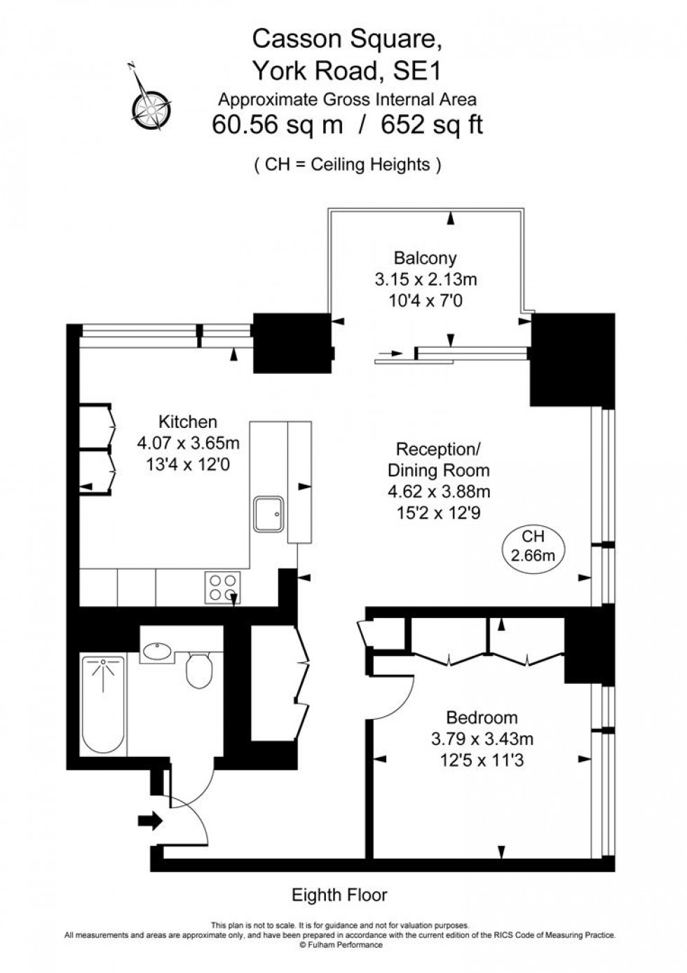 Floorplan for One Casson Square, Southbank Place, SE1