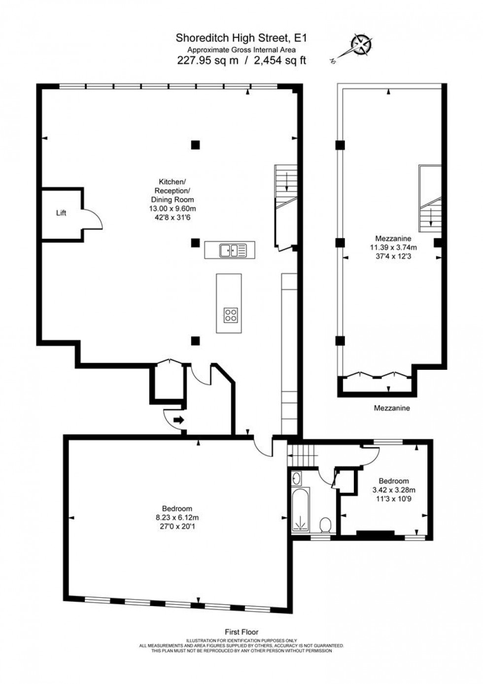 Floorplan for Shoreditch High Street, London E1