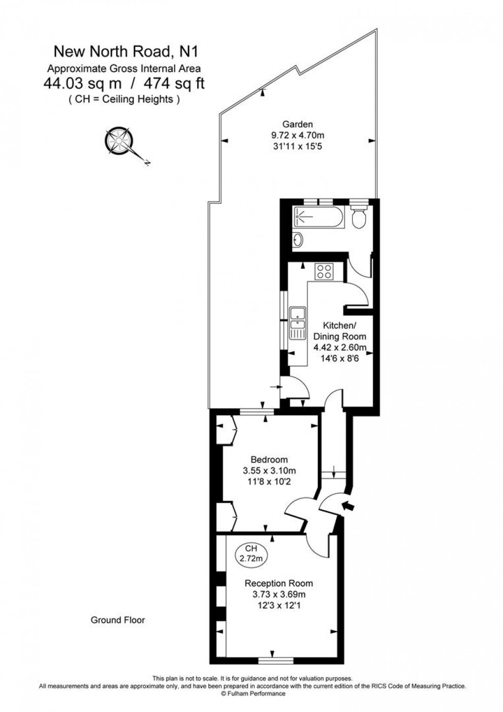 Floorplan for New North Road, Islington, London, N1 7BJ