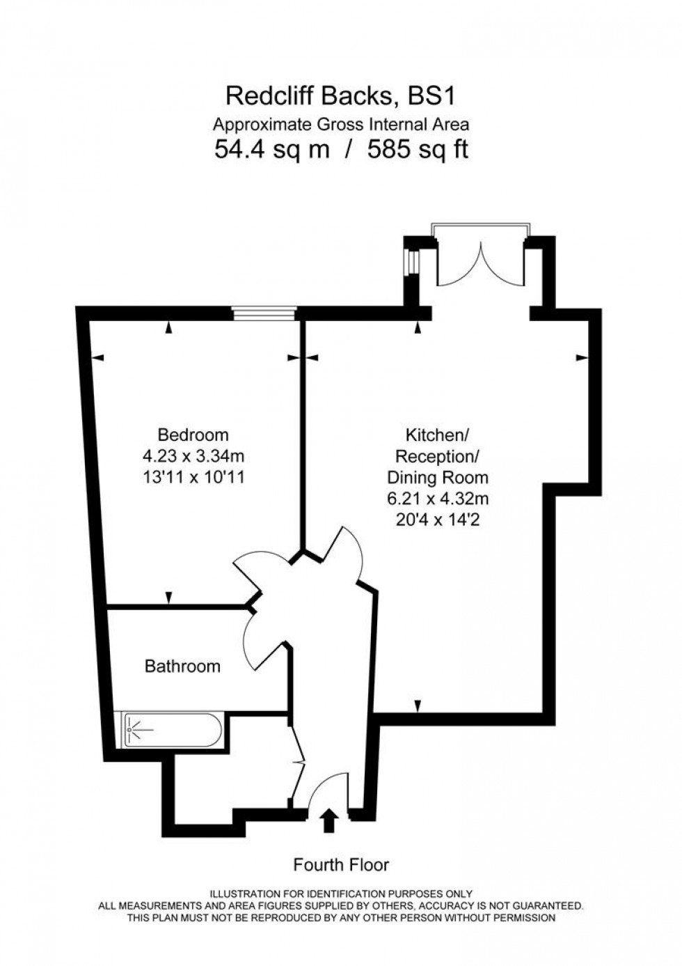 Floorplan for Huller & Cheese, Redcliff Backs, Bristol BS1