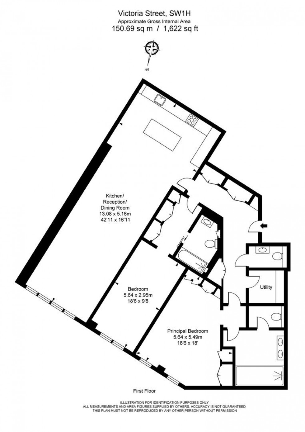 Floorplan for 55 Victoria Street, London SW1H