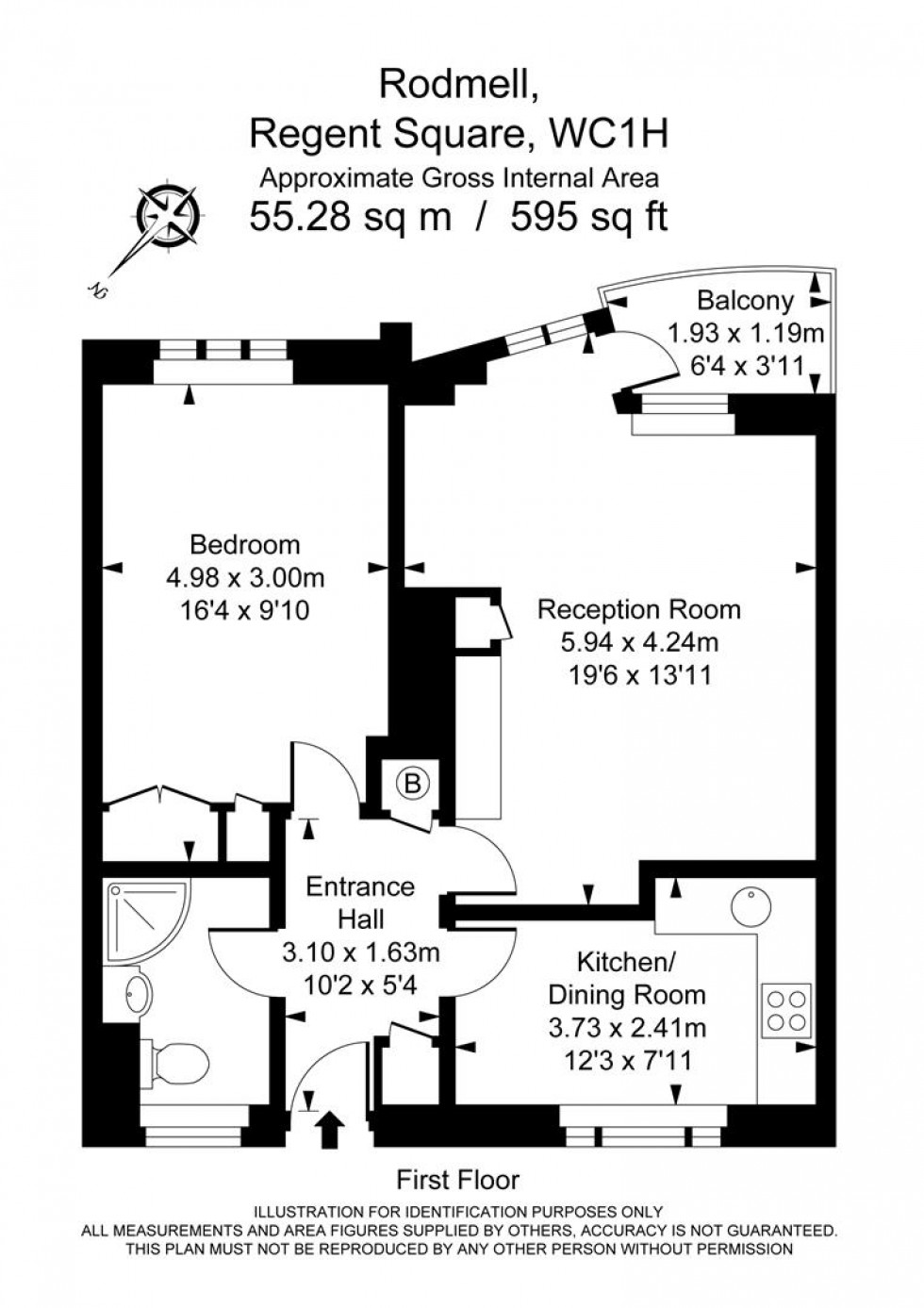 Floorplan for Regent Square, Kings Cross WC1H